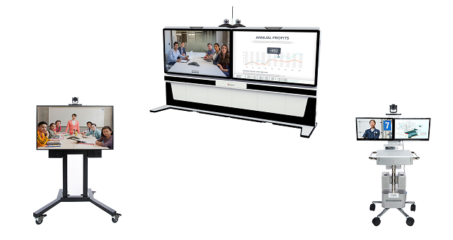 Polycom Equipos de Videoconferencia Utitlity Cart 500 para Hospitales, EduCart 500 para Educación y RealPresence Medialign para Empresas